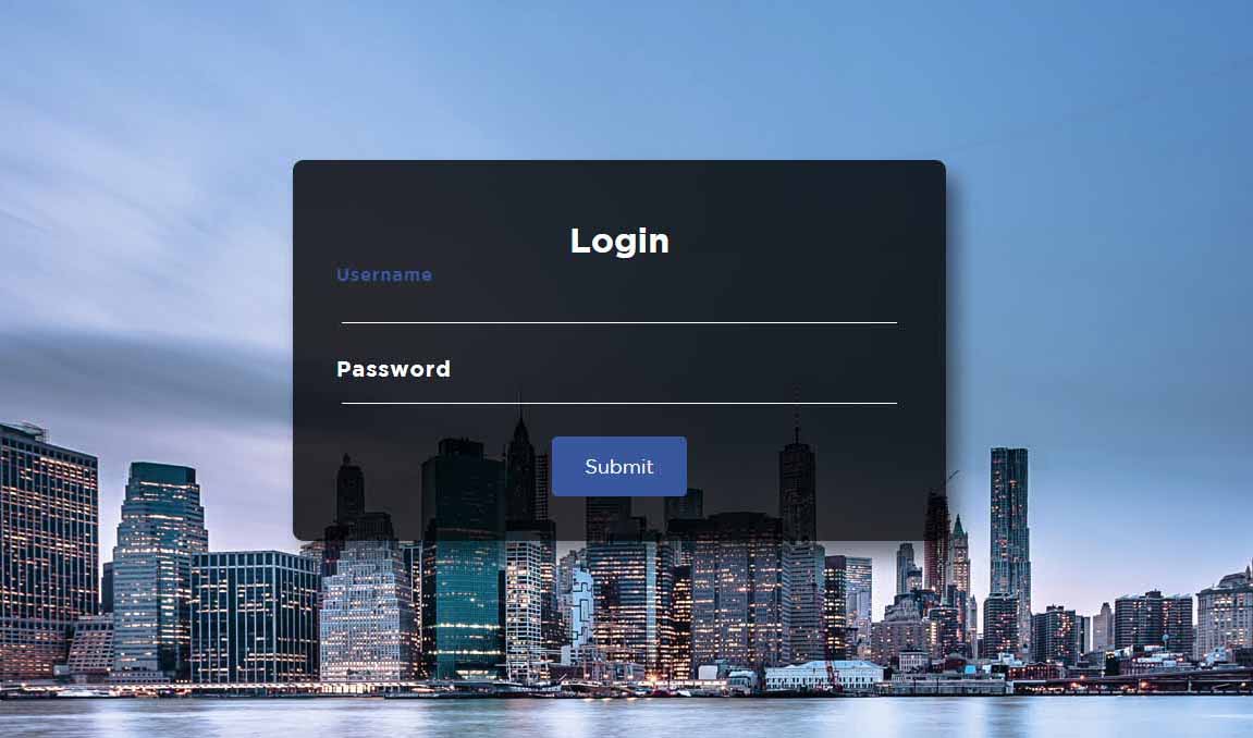 Responsive Login Form